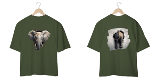 Nome do produto CAMISETA OVERSIZED F/V, ELEPHANT