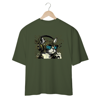 Nome do produto CAMISETA OVERSIZED, CAT MUSIC