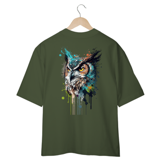 Nome do produto CAMISETA OVERSIZED COSTAS, CORUJA COLOR