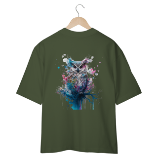 Nome do produto CAMISETA OVERSIZED COSTAS, CORUJA COLOR