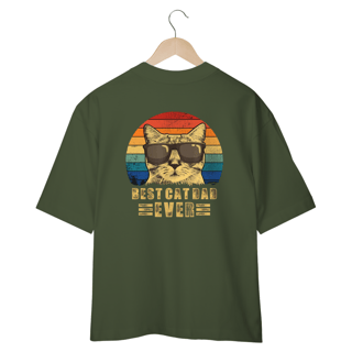 Nome do produto CAMISETA OVERSIZED COSTAS, BEST CAT DAD EVER