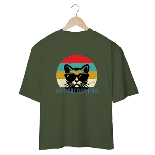 Nome do produto CAMSIETA OVERSIZED, BEST CAT DAD EVER