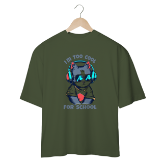 Nome do produto CAMISETA OVERSIZED, CAT SCHOOL