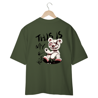 Nome do produto CAMISETA OVERSIZED COSTAS, URSINHO HARD THIS IS MY