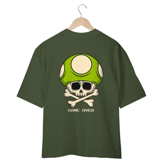 Nome do produto CAMISETA OVERSIZED COSTAS, GAME OVER