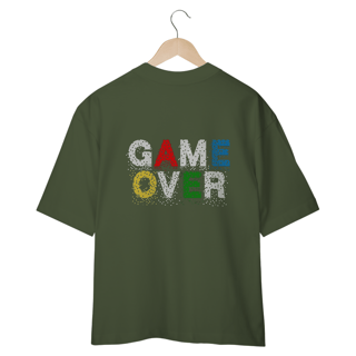 Nome do produto CAMISETA OVERSIZED COSTAS, GAME OVER