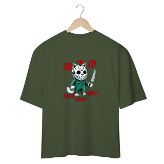 Nome do produto CAMISETA OVERSIZED CAT, LINHA FILME VERSÃO FOFINHA JASON 
