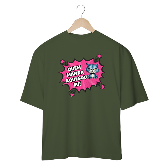 CAMISETA OVERSIZED, COMICS CAT FRASES