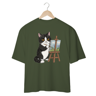 Nome do produto CAMISETA OVERSIZED, ARTIST CAT