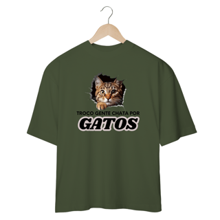 Nome do produto CAMISETA OVERSIZED, CAT FRASES