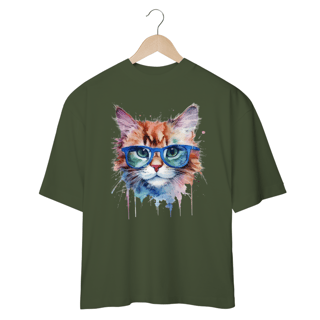 Nome do produto CAMISETA OVERSIZED, CAT POP ART