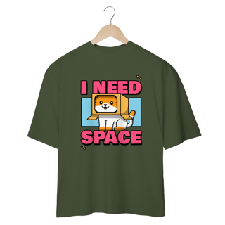 Nome do produto CAMISETA OVERSIZED, CAT I NEED SPACE