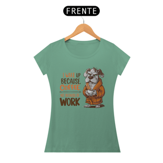 Nome do produto CAMISETA BABY LONG ESTONADA, DOG COFFEE