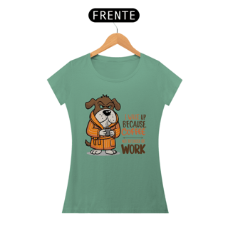 Nome do produto CAMISETA BABY LONG ESTONADA, DOG COFFEE