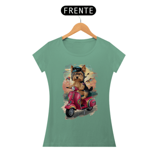 Nome do produto CAMISETA BABY LONG ESTONADA, DOG VESPA YORKSHIRE TERRIER