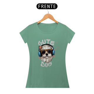 Nome do produto CAMISETA BABY LONG ESTONADA, CUTE DOG