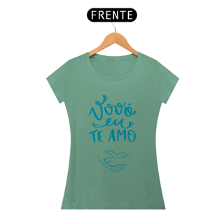Nome do produto CAMISETA BABY LONG ESTONADA, PET VOVÓ EU TE AMO 