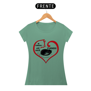 Nome do produto CAMISETA BABY LONG ESTONADA, CAT ADOTE