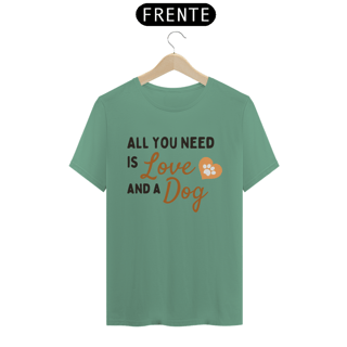 Nome do produto CAMISETA T-SHIRT ESTONADA, FRASES LOVE DOG