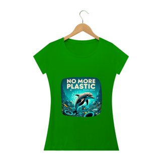 Nome do produto CAMISETA BABY LONG QUALITY, DOLPHIN  NO MORE PLASTIC