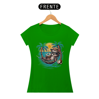 Nome do produto CAMISETA BABY LONG QUALITY, BICHO PREGUIÇA