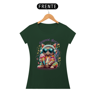 Nome do produto CAMISETA BABY LONG ALGODÃO PIMA CAT, ANIMAL DOCE