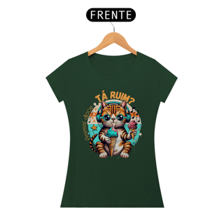 Nome do produto CAMISETA BABY LONG ALGODÃO PIMA CAT, TA RUIM