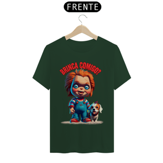 Nome do produto CAMISETA T-SHIRT CLASSIC DOG, LINHA FILME CHUCKY BRINCA COMIGO