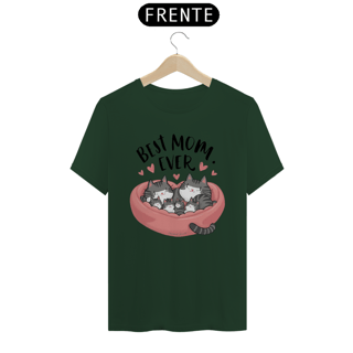 Nome do produto CAMISETA T-SHIRT PIMA CAT, BEST MOM EVER 