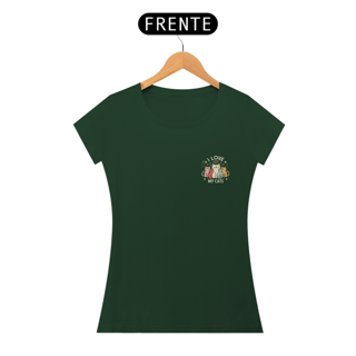 Nome do produto CAMISETA BABY LONG PIMA, MINIMALISTA I LOVE MY CATS 