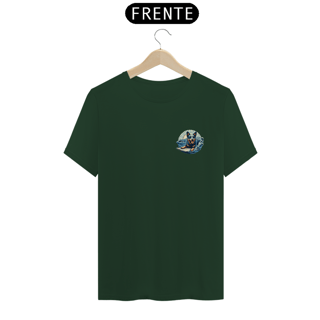 Nome do produto CAMISETA T-SHIRT PIMA MINIMALISTA, DOG SURF BLUE HEELER