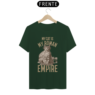 Nome do produto CAMISETA T-SHIRT PIMA, MY CAT IS MY ROMAN