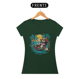 Nome do produto CAMISETA BABY LONG PIMA, BICHO PREGUIÇA
