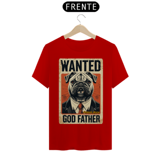 Nome do produto CAMISETA T-SHIRT QUALITY, DOG BULLDOG GOD FATHER, COLORS