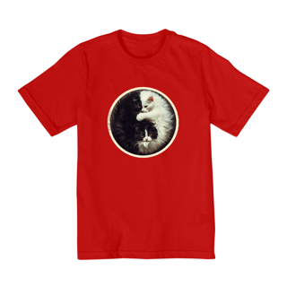 Nome do produto CAMISETA QUALITY INFANTIL, CAT YIN YANG-10 A 14 ANOS