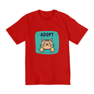 Nome do produto CAMISETA QUALITY INFANTIL, ADOPT CAT-10 A 14 ANOS
