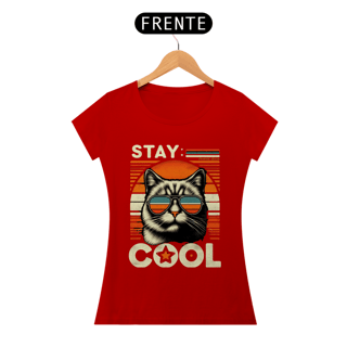 Nome do produto CAMISETA BABY LONG QUALITY CAT, STAY COOL