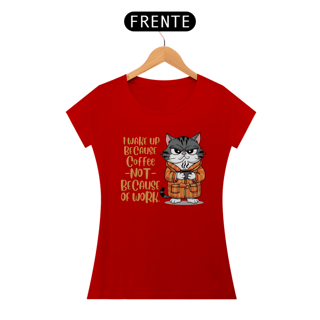 Nome do produto CAMISETA BABY LONG CLASSIC, CAT COFFEE