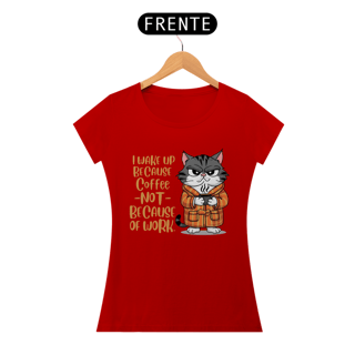 Nome do produto CAMISETA BABY LONG QUALITY, CAT COFFEE