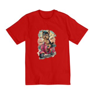 Nome do produto CAMISETA QUALITY INFANTIL, DOG YORKSHIRE VESPA