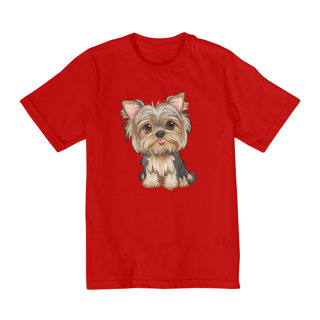 Nome do produto CAMISETA QUALITY INFANTIL, DOG YORKSHIRE-10A14 ANOS