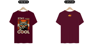 Nome do produto CAMISETA T-SHIRT QUALITY F/V CAT, STAY COOL