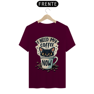 Nome do produto CAMISETA T-SHIRT CLASSIC, CAT COFFEE