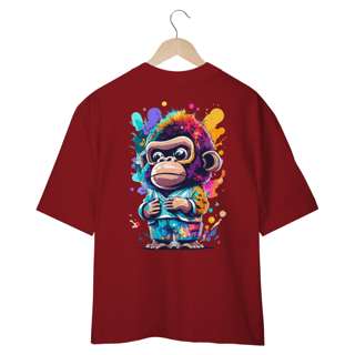 Nome do produto CAMISETA OVERSIZED, COSTAS MONKEY
