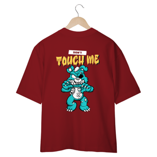 Nome do produto CAMISETA OVERSIZED COSTAS, URSINHO PYSCHO DON´T TOUCH ME