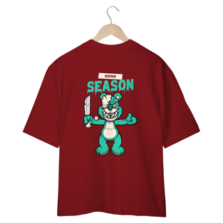 Nome do produto CAMISETA  OVERSIZED COSTAS, URSINHO PYSCHO SEASON