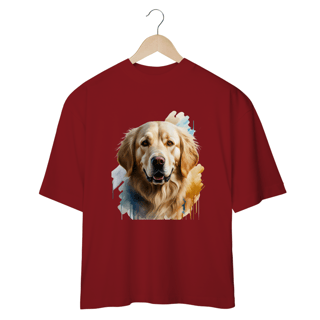 CAMISETA OVERSIZED, DOG GOLDEN