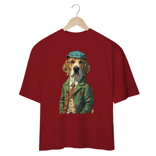 Nome do produto CAMISETA OVERSIZED, DOG BEAGLE SHERLOCK HOLMES