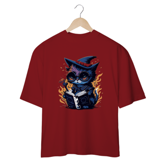 Nome do produto CAMISETA OVERSIZED, BLACK CAT HALLOWEEN