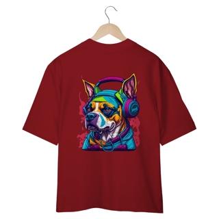 Nome do produto CAMISETA OVERSIZED COSTAS, DOG MUSIC